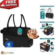 Elegant Airline Approved Dog Purse Carrier - Soft-Sided Travel Bag for Pets