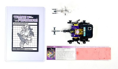 Vintage G1 Transformers BOMBSHELL 1985 COMPLETE
