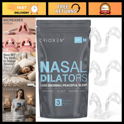 Nasal Dilators for Better Breathing & Sleep - Reusable Nose Openers, Anti-Snorin