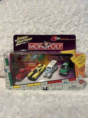 Johnny Lightning Monopoly 4 Die-Cast Car Box Set 1/ 64 Scale ￼ + Game Tokens