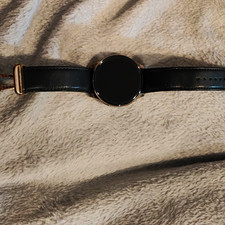 OnePlus Watch W301GB 46mm Gold Metal Case Black Leather Band HR 4GB
