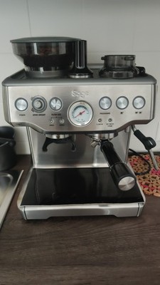 SAGE SES875BSS2EEU1A the Barista Express Espressomaschine Silber