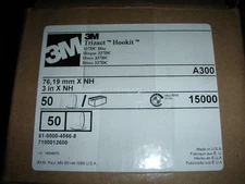 3M 7100012600 61-0000-4588-8 Trizact 337DC 3" A300 Hookit Hook Loop 50-Discs NEW