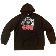 Star Wars Darth Vader Hoodie  Black Graphic Pullover, Size L, NWOT Gift