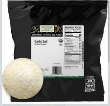 Frontier Co op Organic Garlic Salt 16 Ounces All Natural Seasoning Blend