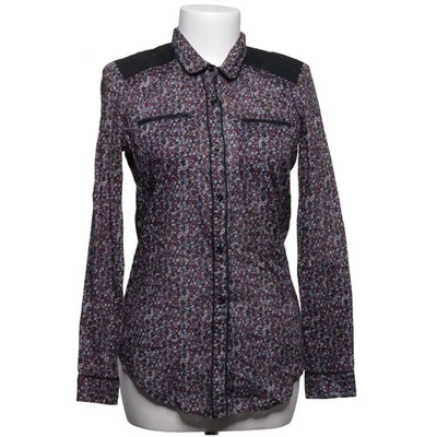 The Kooples, chemisier, taille : S, bleu/rouge/noir, fleurs, femmes #Svv - Photo 1/4
