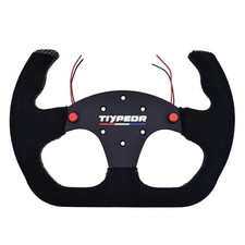 Tiypeor D Shape Suede Racing Steering Wheel Tiypeor D Shape Suede Racing Steering Wheel