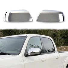 Chrome Rear Mirror Cover for 2007-2021 Toyota Tundra, Sequoia