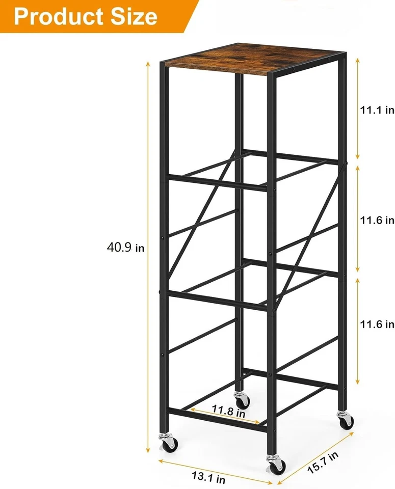 Suporte para garrafa de água 3 camadas com rodas resistente 5 galões suporte para jarro organizador - Imagem 2 de 4