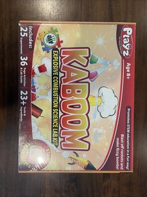 NEW Playz Kaboom Explosive Combustion Science Lab Kit w/25 STEM Experiments