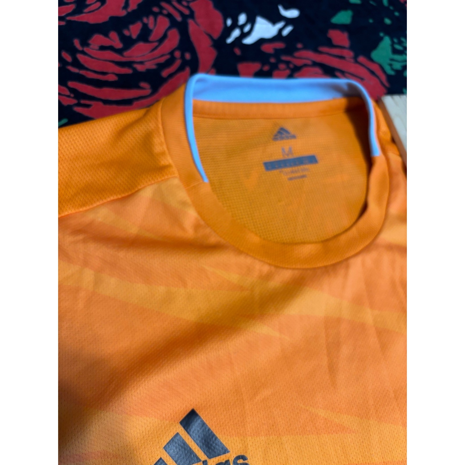 Adidas Houston Dynamo MLS Soccer Jersey Mens Medium Orange MD Anderson Climacool thumbnail 6