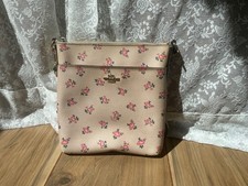coach floral crossbody purse - pink