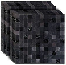 YMMXGE 10-Sheet Peel And Stick Backsplash Kitchen Metal Aluminum Mosaic Self