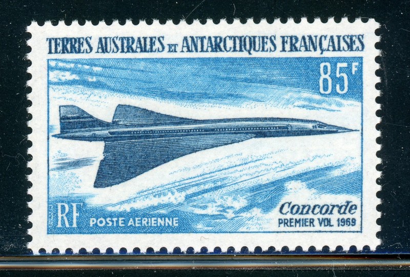 FSAT TAAF MNH Selections: Scott #C18 85Fr Concorde Supersonic Jet CV$55+