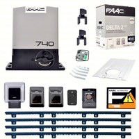 Faac 1056303445 Delta 2 Satz 230V Automatisierung FüR Tore Gleitend + 4 MT Crem