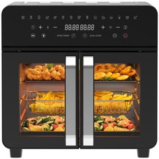 Friteuse Sans Huile 23L Dual Zone – XXL Friteuse à Air avec Porte Française |...