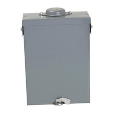 Square D HomeLine 100A 120/240V 6-Space 12-Circuit Outdoor Main Lug Load Center