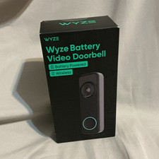 WYZE Wyze Battery Video Doorbell Wireless Battery Powered Black Wi-Fi 130
