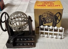 Vintage Metal Die Cast Pencil Sharpener Bingo Ball Cage Miniature
