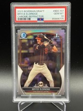 Bryce Eldridge 2023 Bowman Chrome Refractor 1st Bowman #BDC107 - PSA 10 - Giants
