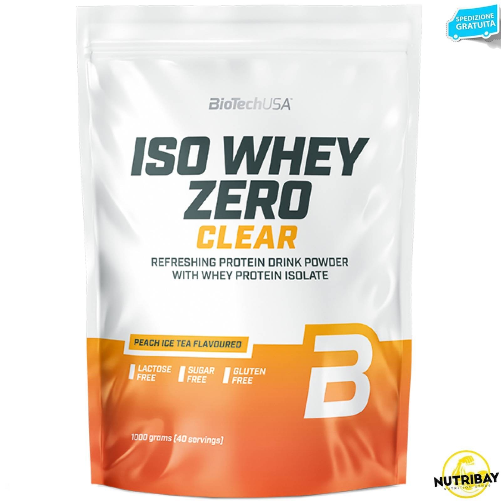 BioTech USA Iso Whey Zero Clear 1kg - Proteine Gusto Succo di Frutta