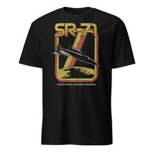 SR-71 Blackbird Retro Lockheed Skunk Works Vintage Military Jet T-Shirt