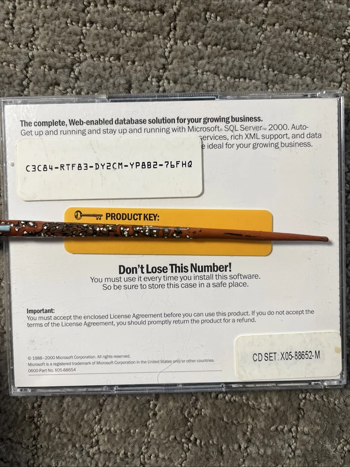 Microsoft SQL Server 2000 Standard Edition with Product Key - Image 2 of 4