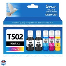 502 Ink Refill Bottles ET-2850 ET-3850 ET-4850 ET-15000 502 Ink Compatible fo...
