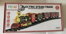 Train Set for Kids Toddlers 3-5, Train with Steam Engine, Cargo Car and Long