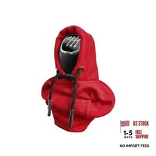 Gear Shift Hoodie, Universal Car Shift Knob Cover, Automotive 1 Piece Red