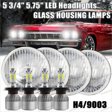 4pcs 5.75 5-34 Inch Round Sealed Hilo Beam Led Headlights Headlamp 4pcs 5.75 5-34 Inch Round Sealed Hilo Beam Led Headlights Headlamp