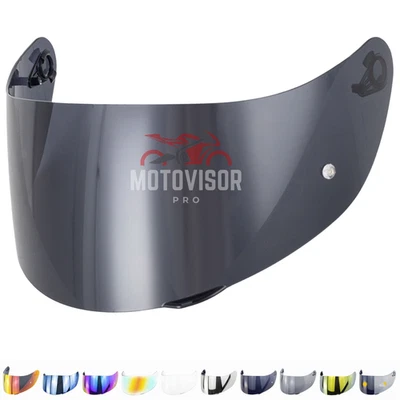 MOTOVISOR Visiera per AGV K1 K1S K3-SV K5 K5S S4-SV Fume Scuro Compatibile Pinlock Ready