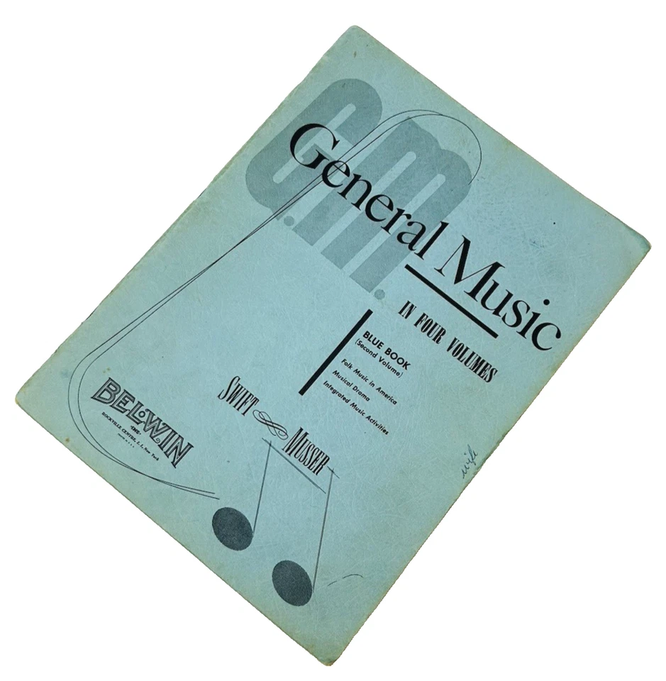 Vtg General Music In Four Volumes, 2nd Volume: Blue Book Student Workbook 1954 - Image 4 of 4