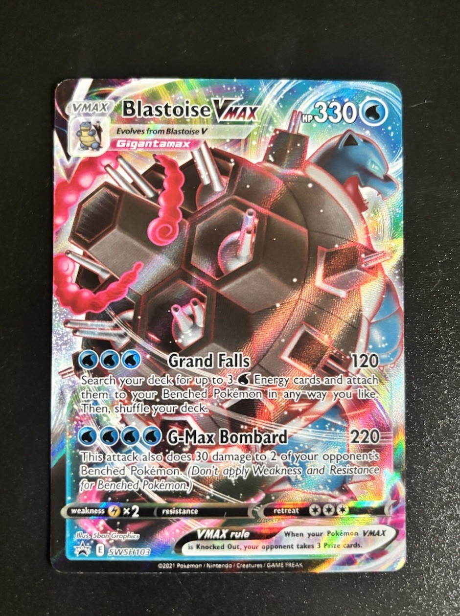 blastoise vmax pokemon card value RARE Pokemon Blastoise VMAX Gold Foil Pokemon Card NM