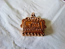 Pocket Watch Fob GF Train Locomotive Vintage 1930s