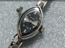 RARE ORIENT Chanel watch, mechanical, 21 Jewels, hand-winding , silver tone
