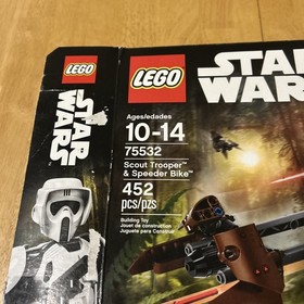 LEGO Star Wars Scout Trooper & Speeder Bike 75532 -BOX ONLY - READ