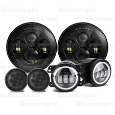 For Jeep Wrangler Jk 2007-2018 Combo Dot 7 Led Headlights Turn Fog Lights Kits