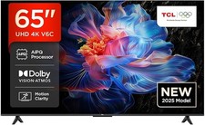 TCL 65V6C-UK 65” Direct LED TV, 4K HDR TV, Smart TV Powered by Google TV (Dolby 