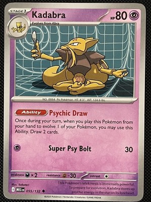 Pokemon - Kadabra - MEG 055/132 - Uncommon - English - Near Mint