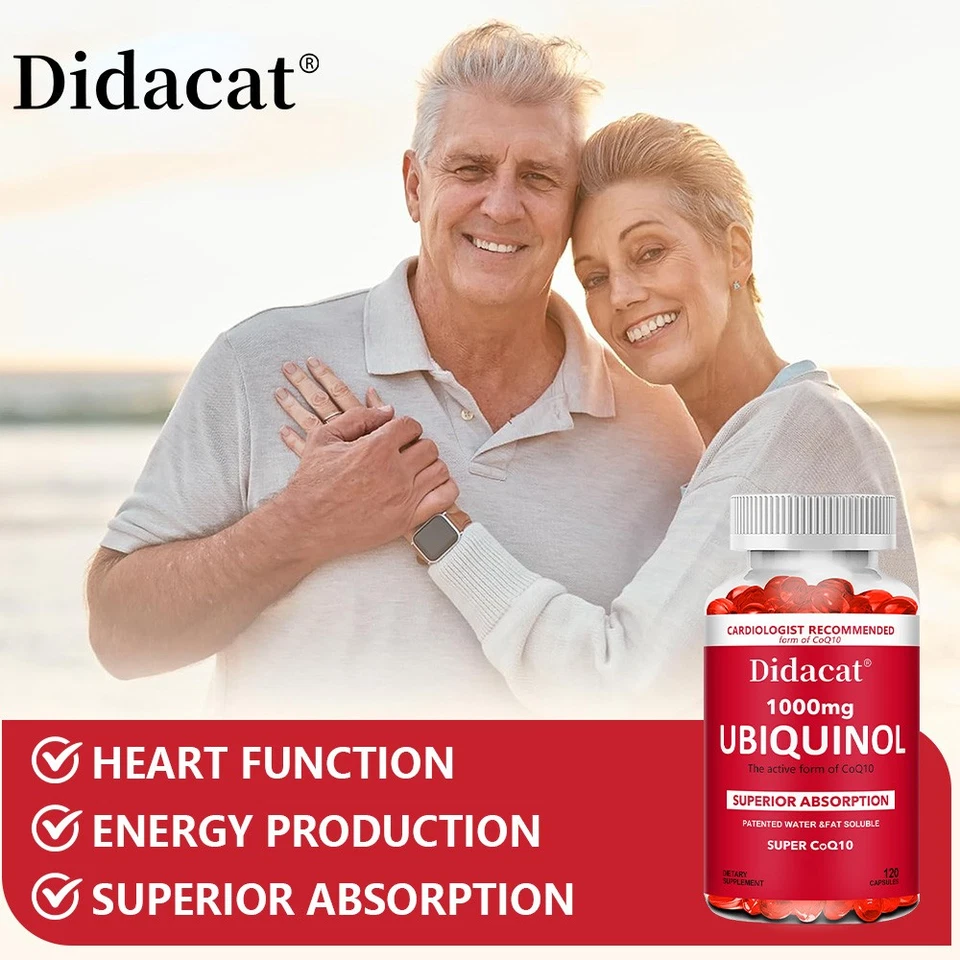 Coenzima Q10, 1000mg – Apoya la salud cardiovascular y cardíaca - Imagen 4 de 4