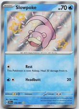 Slowpoke 116/091 Shiny Rare Paldean Fates Holo Near Mint on eBay