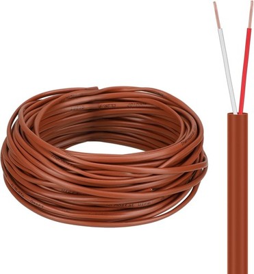 Buryeah Thermostat Wire Bell Wire Solid Copper Cable 18 Gauge ETL, Power Circuit