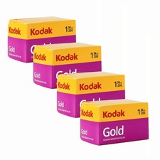 4x Kodak GOLD 200 Color Negative Film 35mm Roll Film, 36 Exposures 
