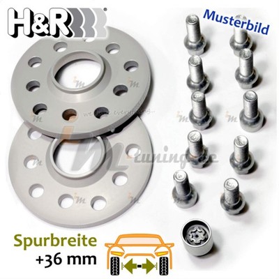 H&R Spurplatten DR 36mm p.A. ABE für Porsche 911 Cabriolet 996 :: 1997 >> 2005
