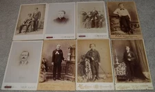 8 NICE Cabinet Card Photographs Dubuque Iowa including 4 Boy images 
