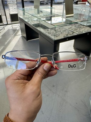 New Dolce & Gabbana D&G Semi Rimless Eyeglasses 5001 Original Case Included