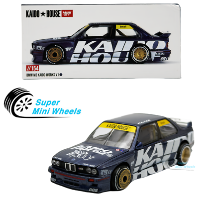 街道ハウス Mini GT 1/64 BMW M3 (E30) 街道ワークスV1 Kaido House x Mini GT 1:64 BMW M3 (E30) Kaido Works V1 Blue