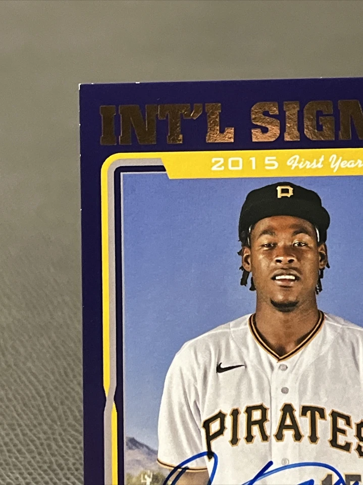 2022 Topps Archives /150 Oneil Cruz RC Rookie Auto Autograph Purple #05DP-OC - Image 3 of 4