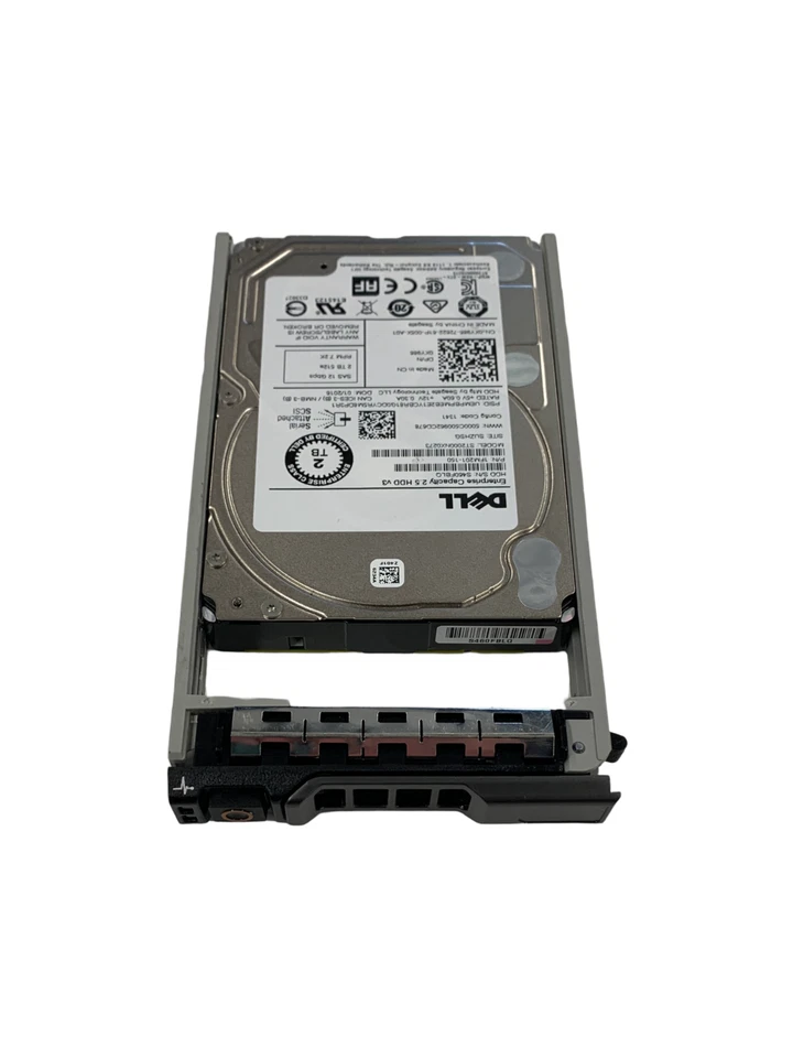 Dell PowerEdge 2TB SAS 2.5" HDD Hard Drive 7.2K SAS  12G - XY986 with Caddy - Image 3 of 4